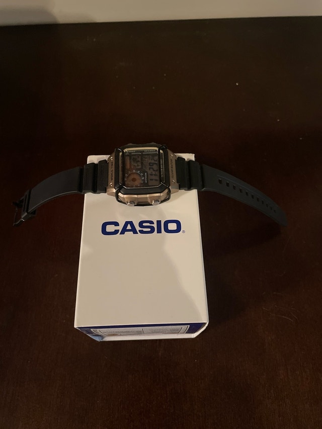 Modded Casio AE1200 "James Bond" Watch - Gold Case
