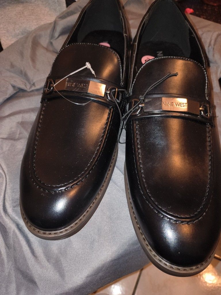 Nine West Men's Size 12 Black Shoes