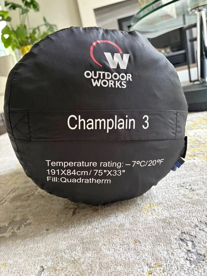 Outdoor Works Champlain 3 Sleeping Bag - Like New