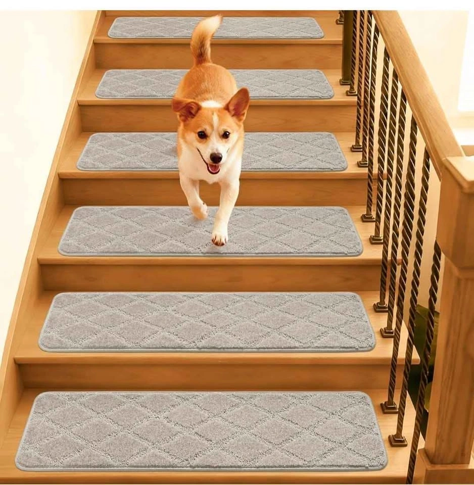 14 Pcs Non Slip Carpet Stair Treads 9"x32" - photo 2