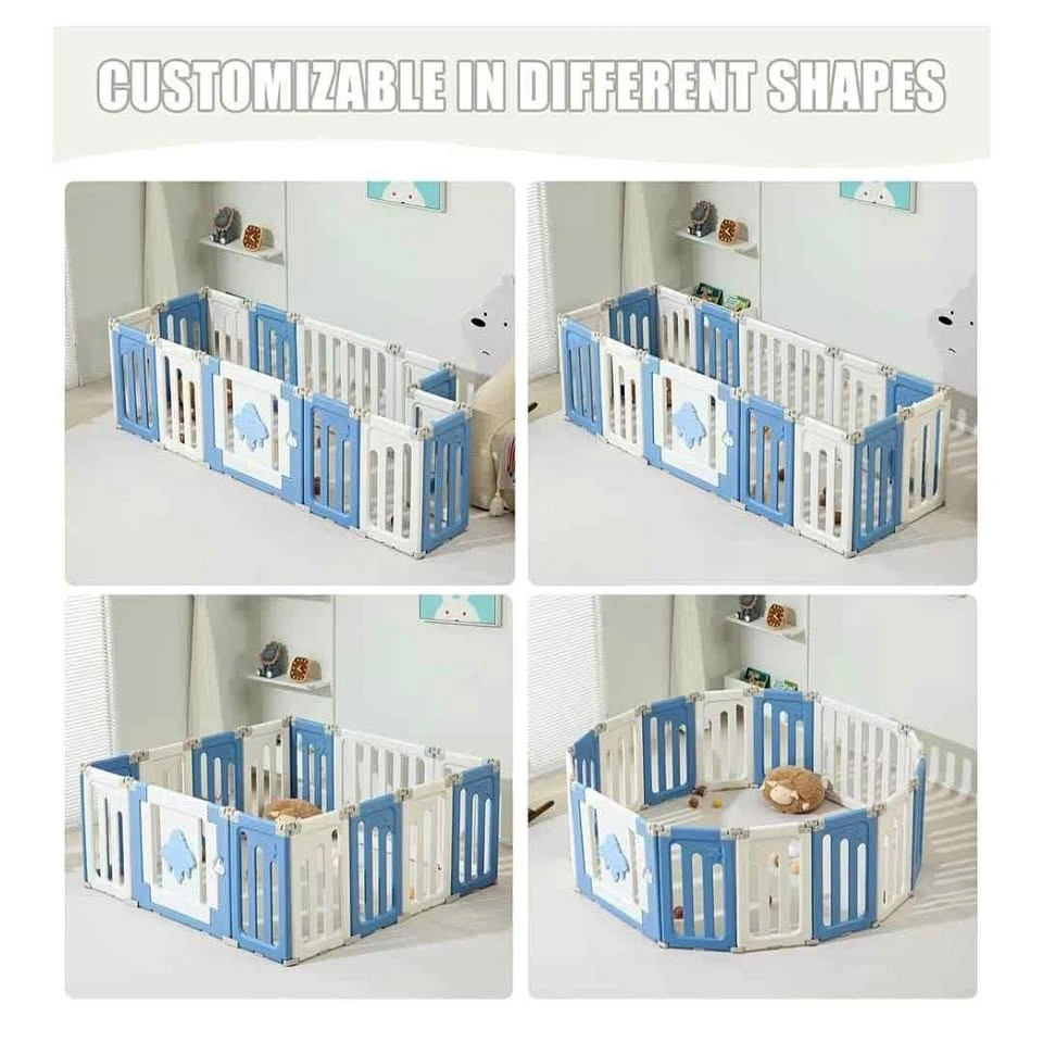 Extra Large 14 Panel Baby Playpen - UFO Portable