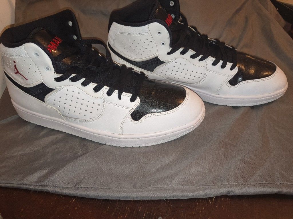 White Black University Red Jordan Size 14