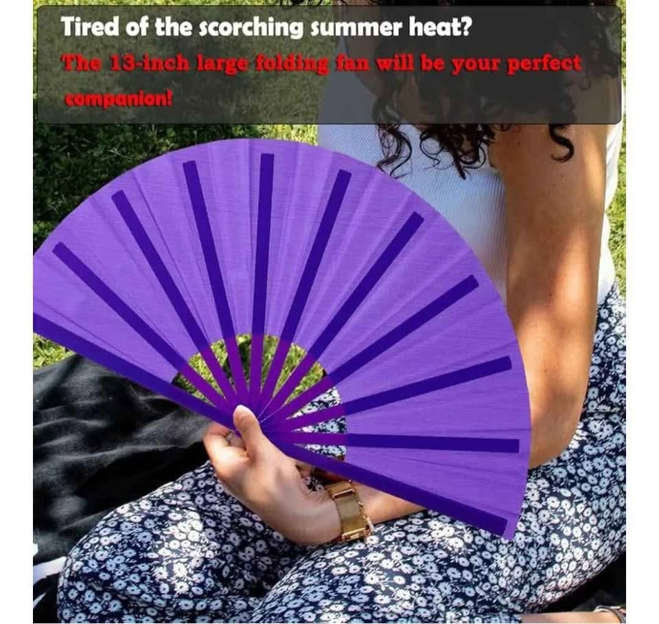 13inch Large Rave Fan Popping Fan - photo 4