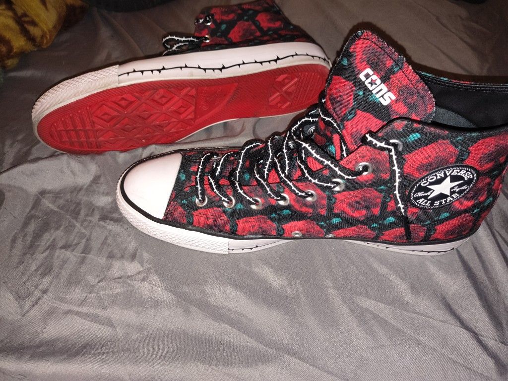 CONVERSE CONS CTAS PRO -ROSE UP- BLACK/UNIVERSITY RED/WHITE size