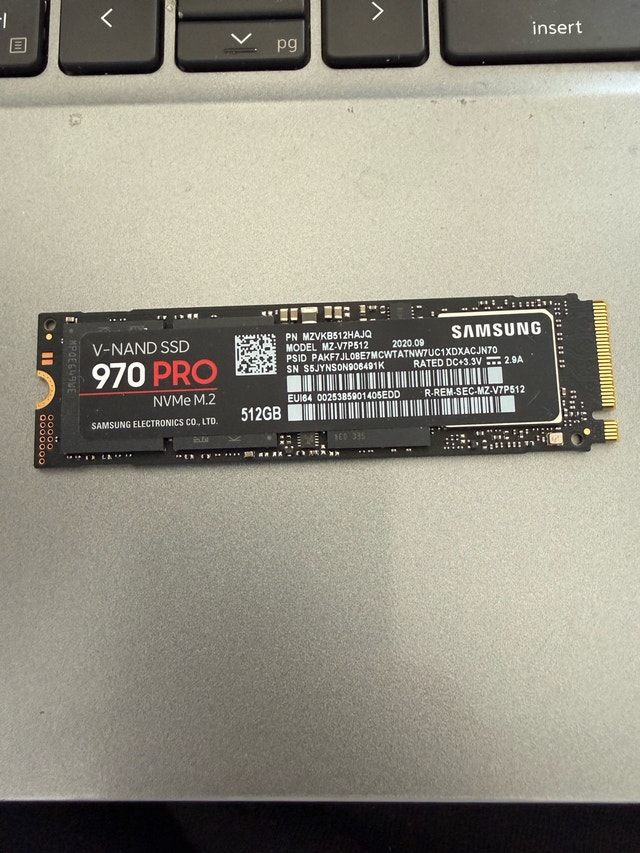 Samsung 970 Pro 512GB NVMe SSD