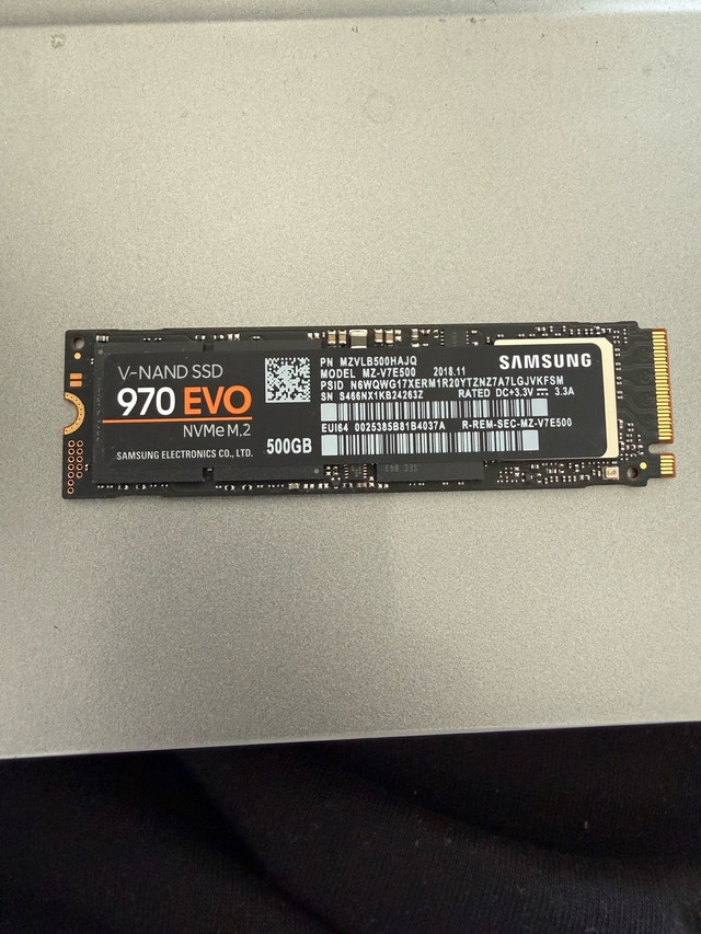 Samsung 970 EVO 500GB NVMe SSD