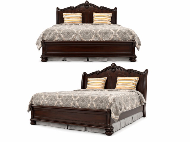 $$$ drop - King size Ashley bed frame in good used condition.