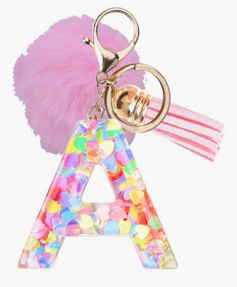Initial Letter Keychain Initial Keychains for Women... - photo 3