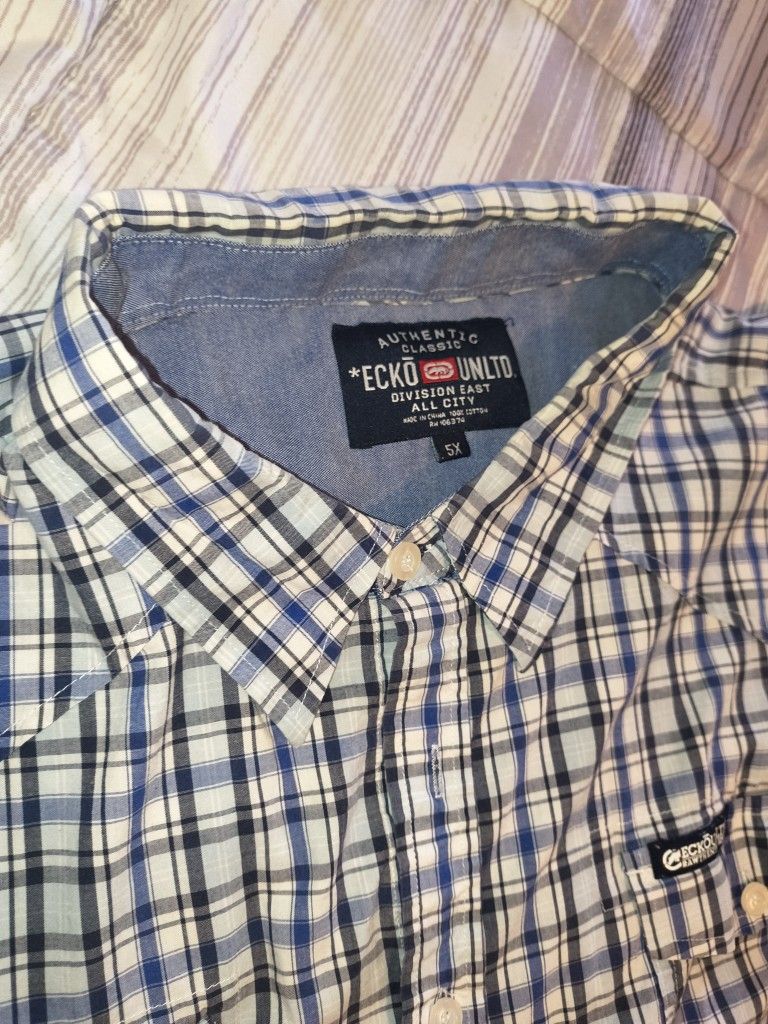 Y2K Ecko Unltd. Short Sleeve Button Up Shirt