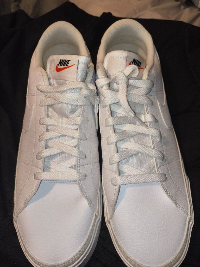 Nike white shoes size 14