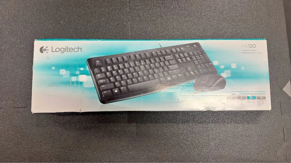 Logitech MK120 USB Keyboard & Mouse Combo - Black