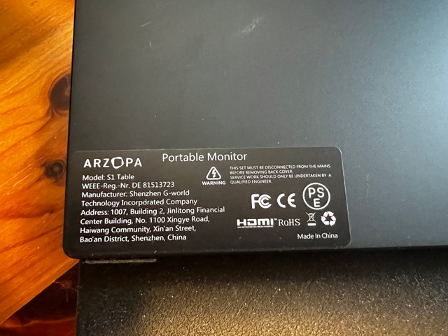 ARZOPA 15.6” Portable Monitor - Moving Sale Must Go - photo 2