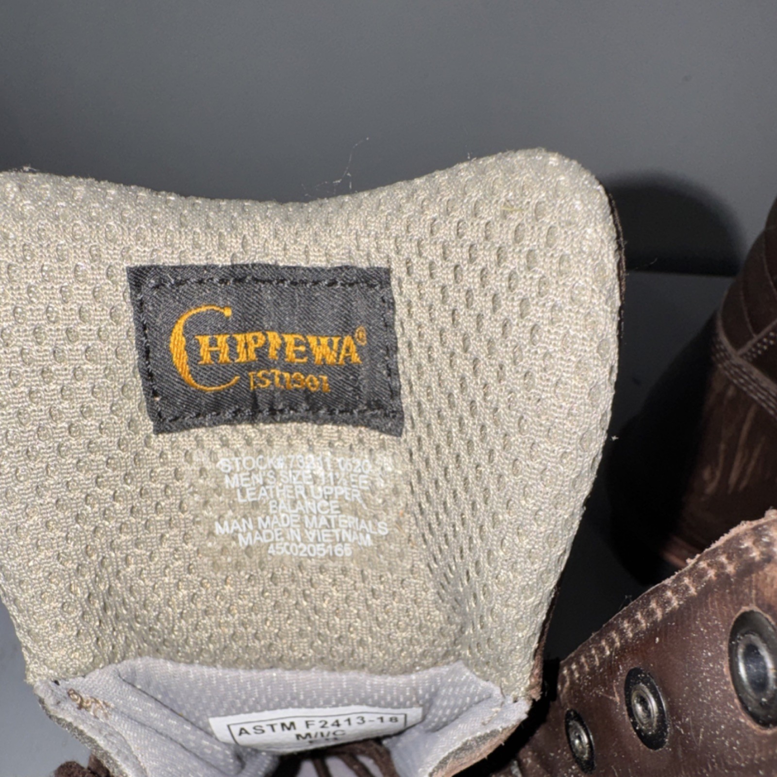 Chippewa 79211 Men's Brown Leather Work Boots EH Size 11.5 EE - photo 3
