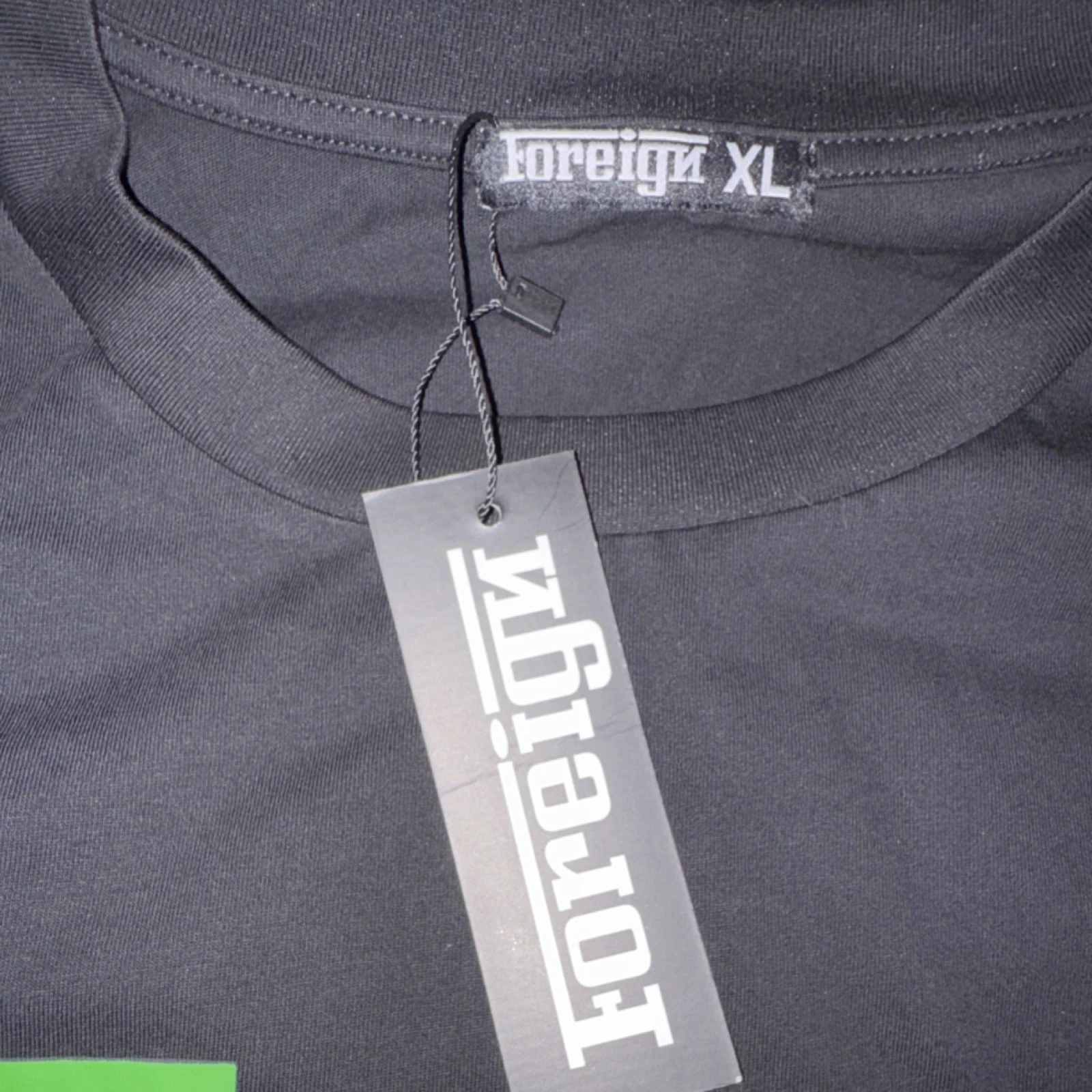 Foreign XL Black Graphic Crown Logo T-Shirt - photo 3