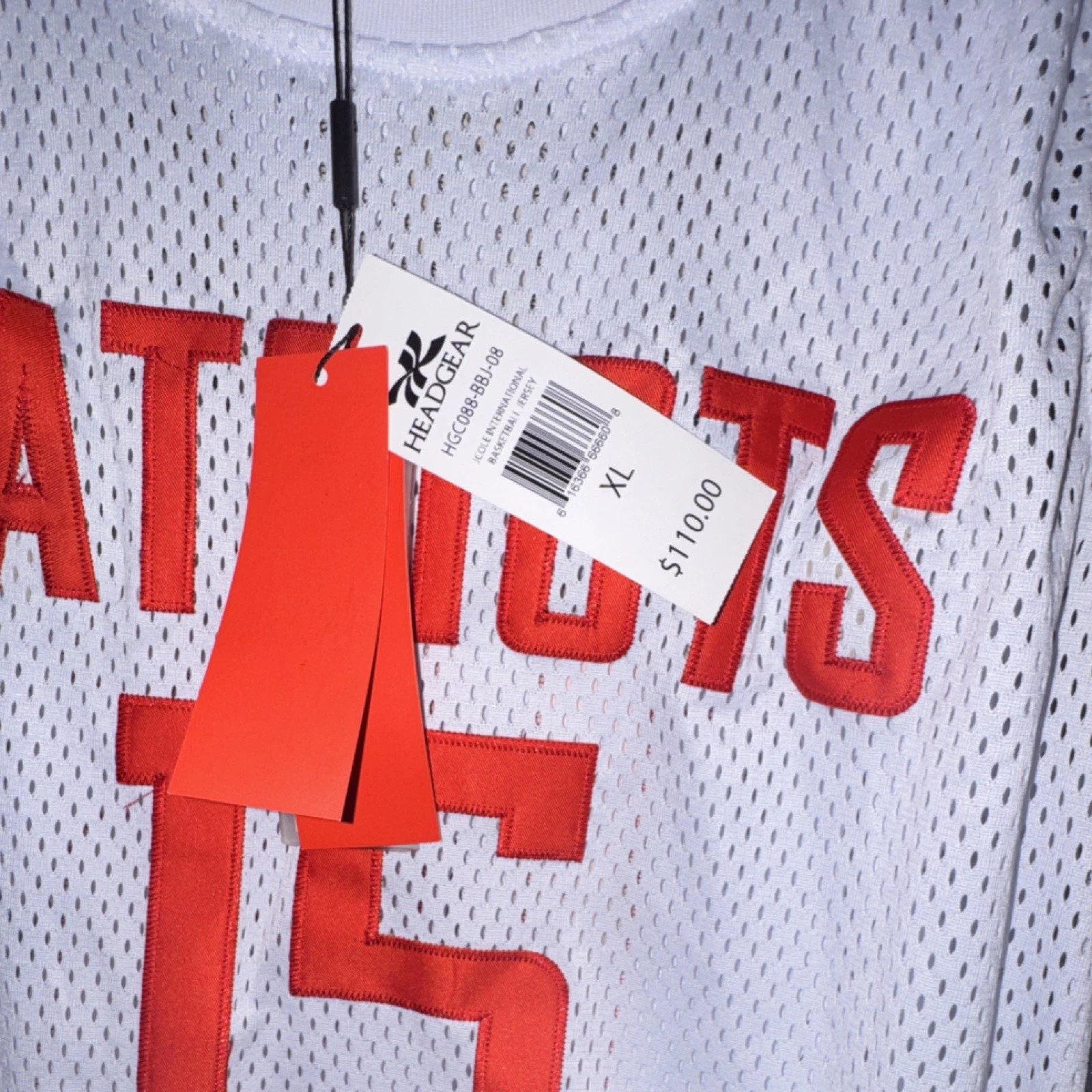 Headgear Patriots J. Cole #15 Basketball Jersey XL White Red Bla - photo 2