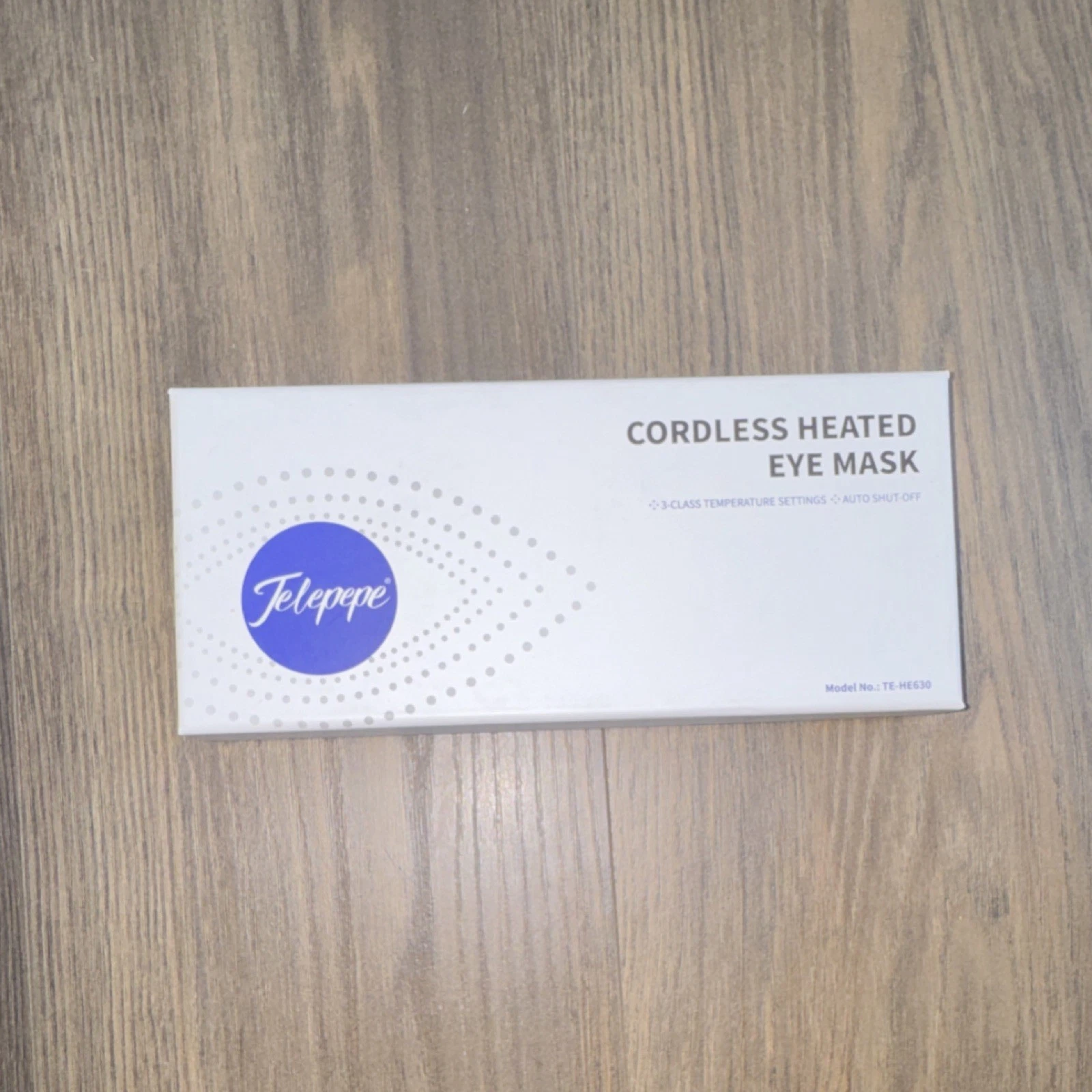 Telepepe Cordless Heated Eye Mask - Black