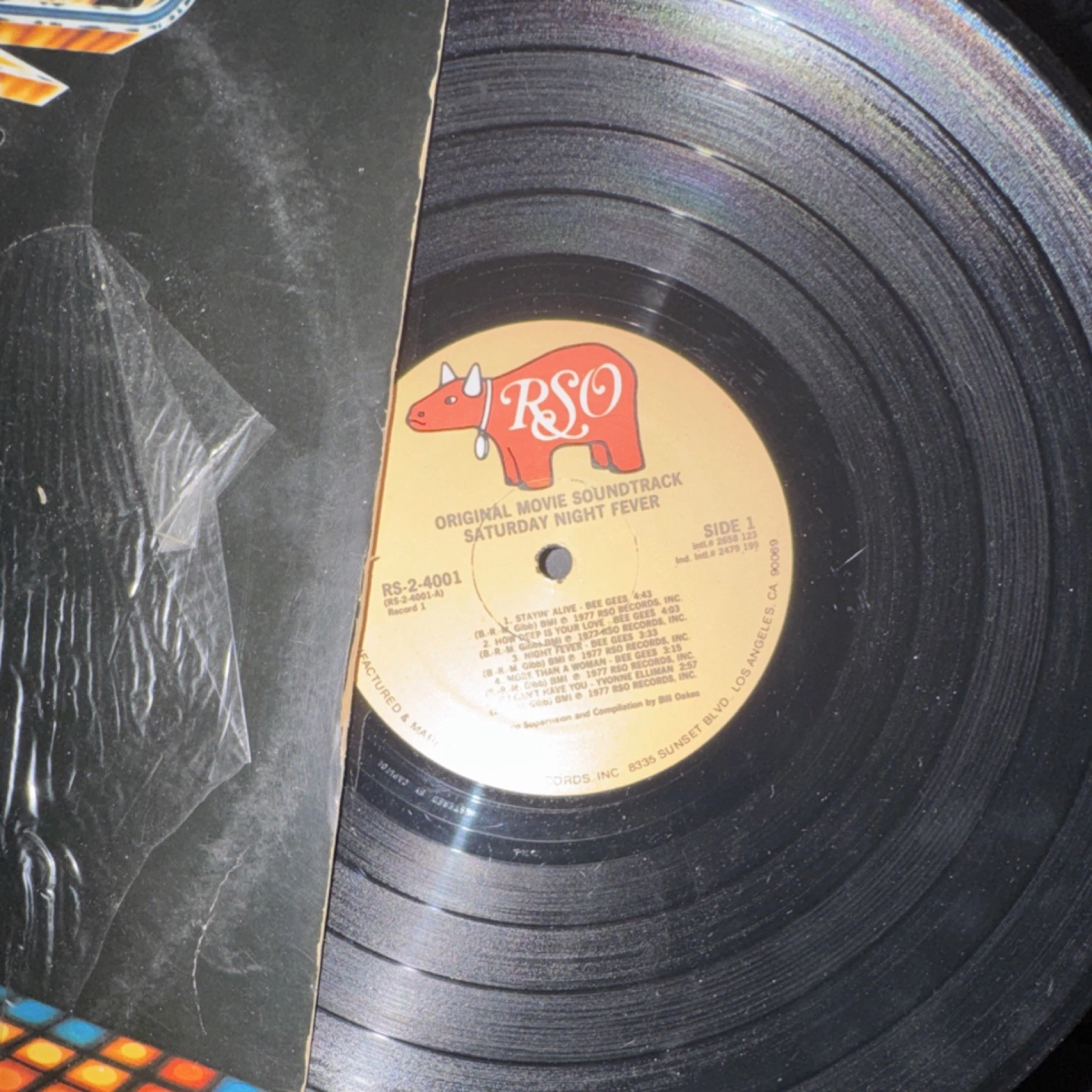 Saturday Night Fever Soundtrack LP RSO 1977 Vinyl 12" 33 RPM - photo 3