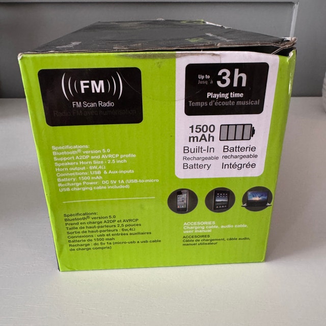 2 Beat Bluetooth TWS Speaker - FM Radio, USB - photo 3