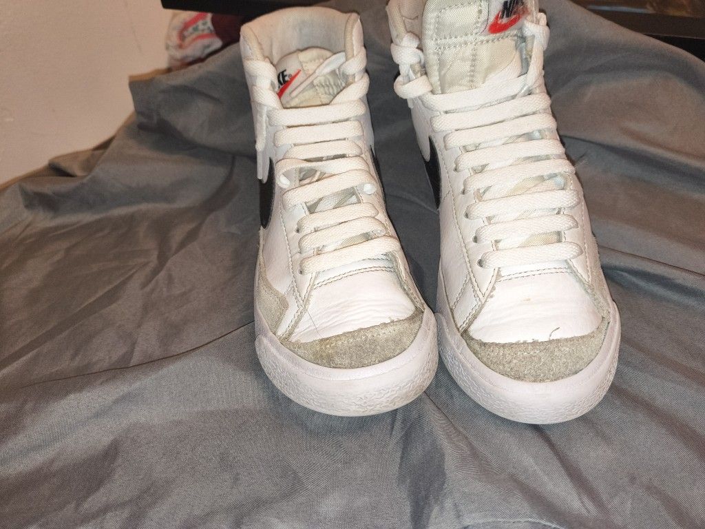 Nike Blazer Vintage White Black - Size 5.5 Y - photo 2