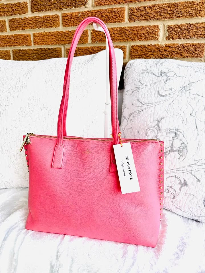 Kate Spade Pink Studded Tote - photo 2