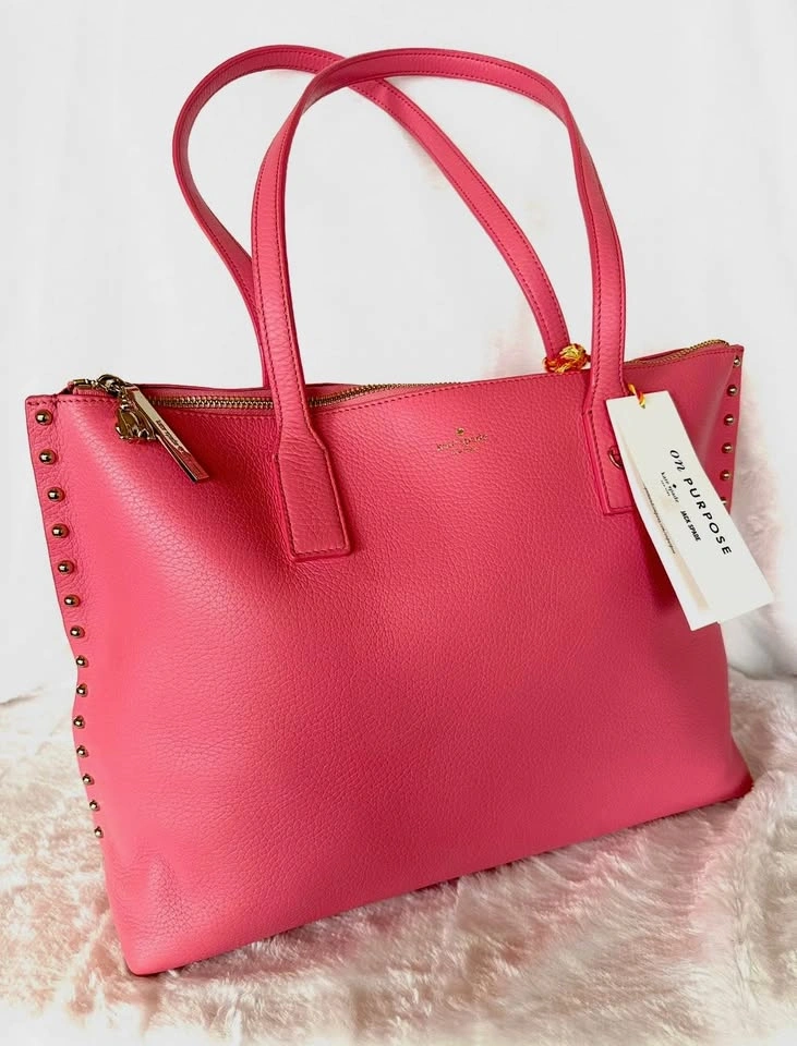Kate Spade Pink Studded Tote - photo 4