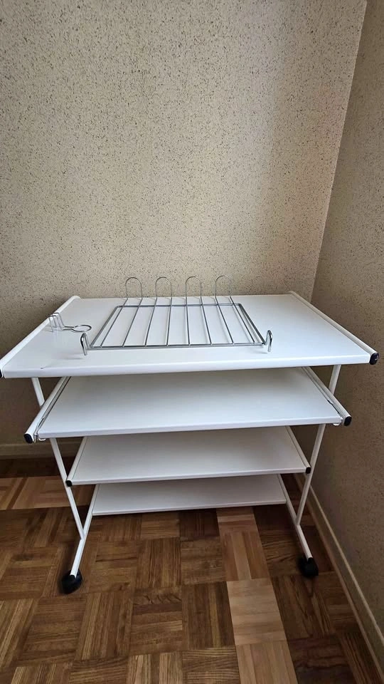 Ikea White Metal Computer Desk
