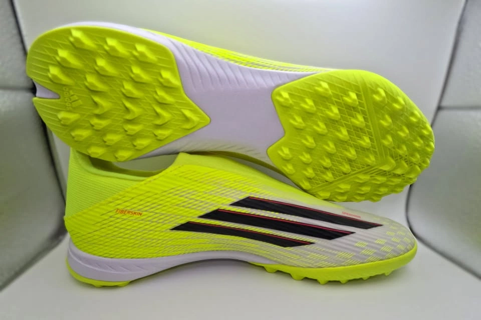 Adidas F50 League Laceless Soccer Cleats TF Size 10 Green/White - photo 3