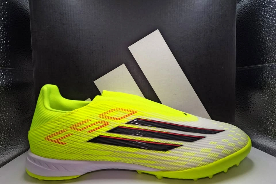 Adidas F50 League Laceless Soccer Cleats TF Size 10 Green/White - photo 5