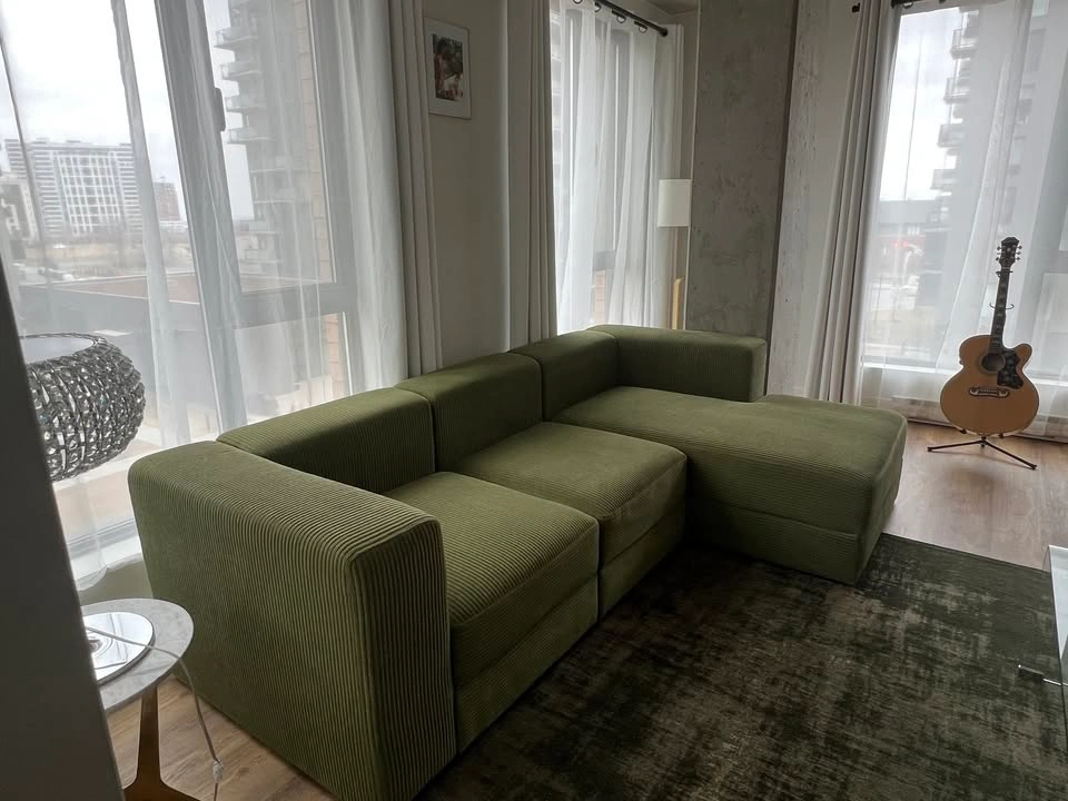 Green Sectional Sofa - photo 5
