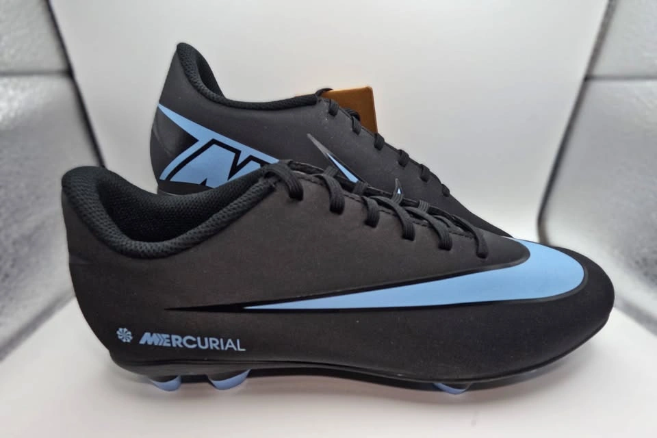 Nike Vapor 16 Club Soccer Cleats FG Size 8 Black/Blue