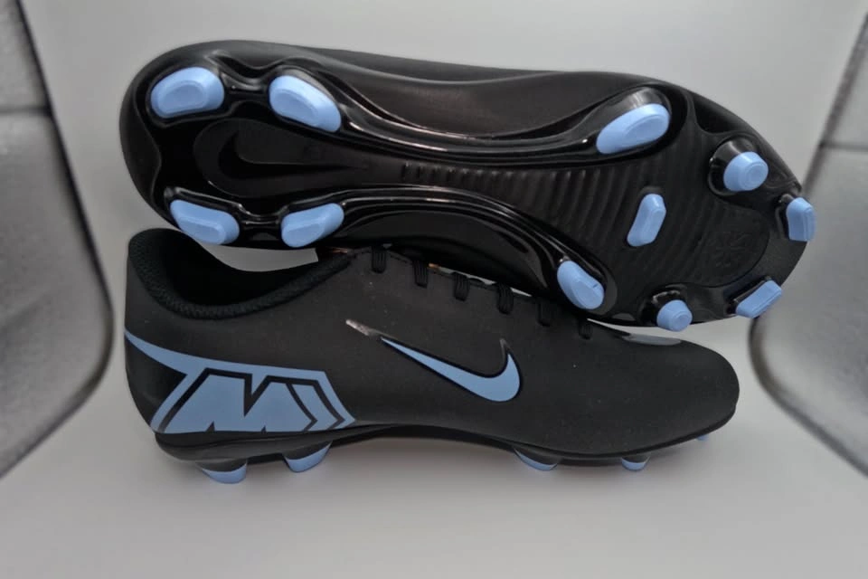 Nike Vapor 16 Club Soccer Cleats FG Size 8 Black/Blue - photo 3