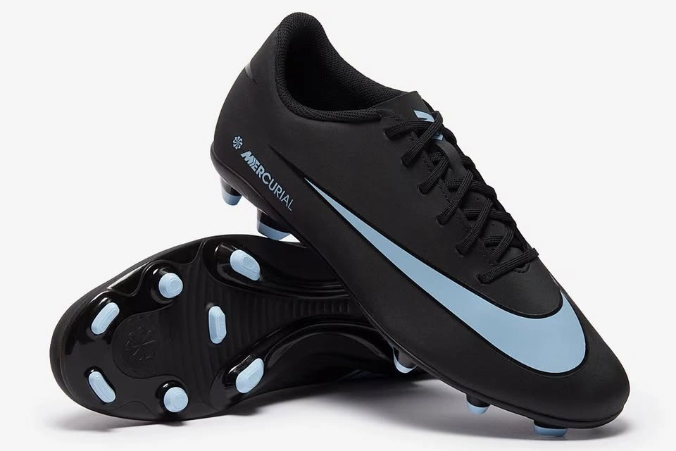 Nike Vapor 16 Club Soccer Cleats FG Size 8 Black/Blue - photo 5