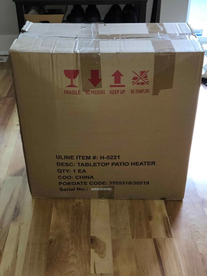 ULINE Tabletop Patio Heater H-5221 - Sealed Box - photo 2