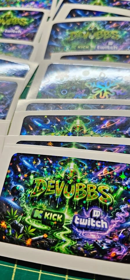 Custom Holographic Stickers with EZ Peel