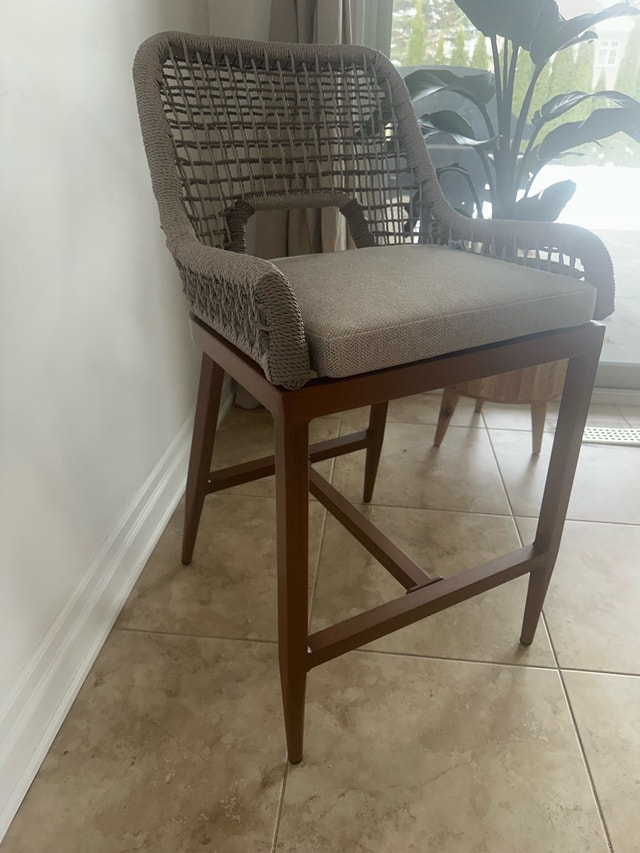 NEW set of boho bar chairs - photo 4