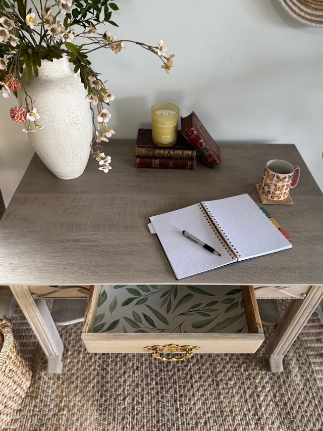 Restored Solid Oak French Writing Desk - photo 3