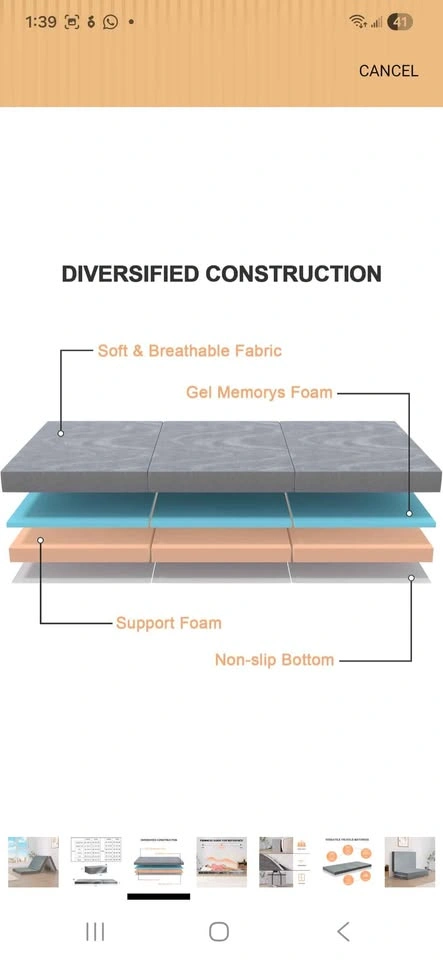 Tri-fold Foam Mattress BNIB - photo 5
