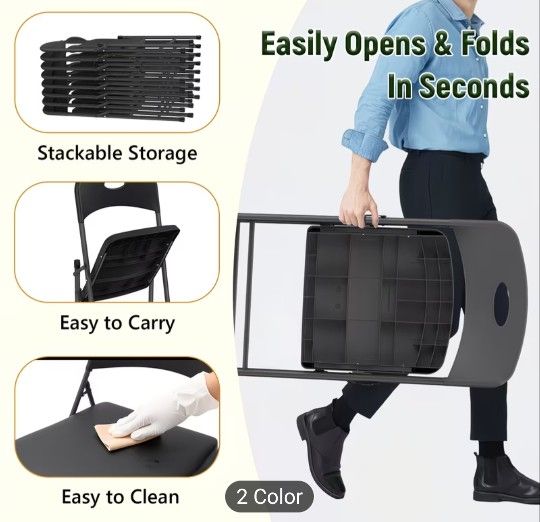 4 Pack Folding Chairs Only $50 Brand New In Box - photo 4