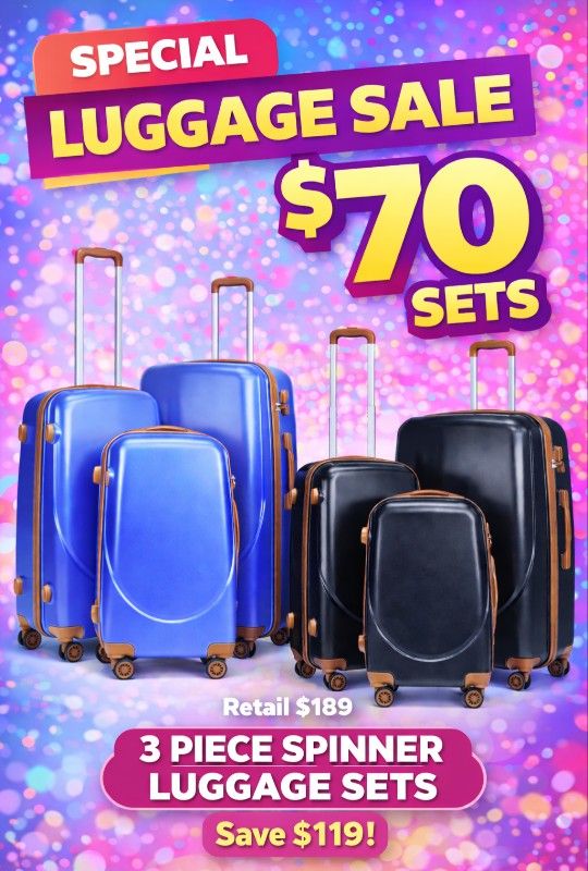 Luggage Sets 28-24-20in ONLY $70