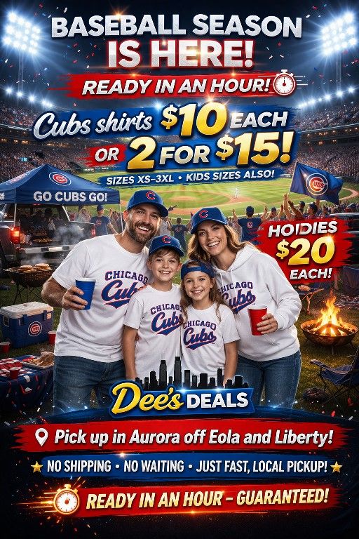 Cubs Or Sox Shirts $10 Or 2 For $15 All Sizes To 3XL