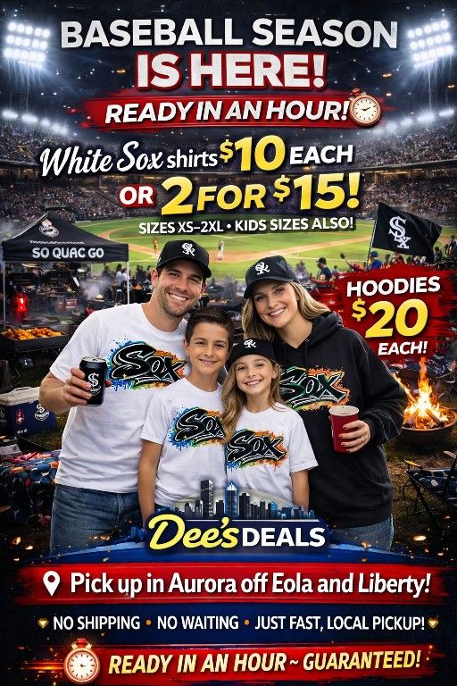 Cubs Or Sox Shirts $10 Or 2 For $15 All Sizes To 3XL - photo 2