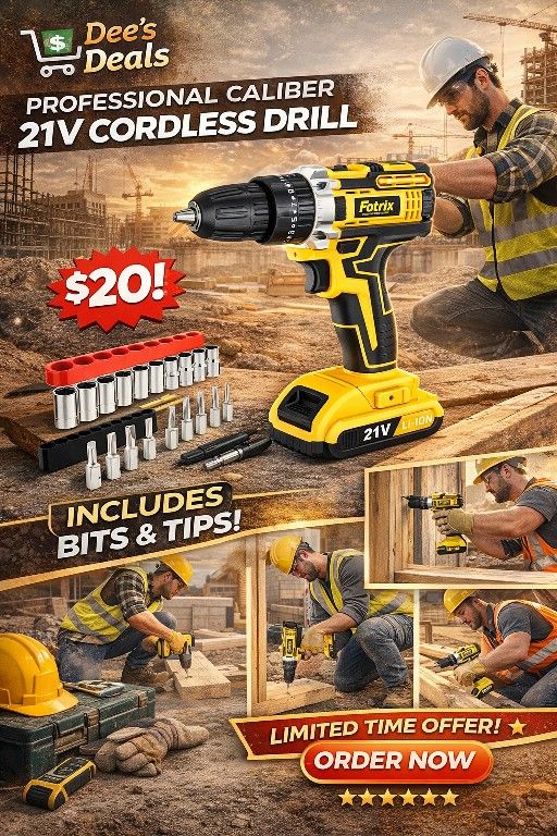 Brand New In The Cordless Power Drill $20
