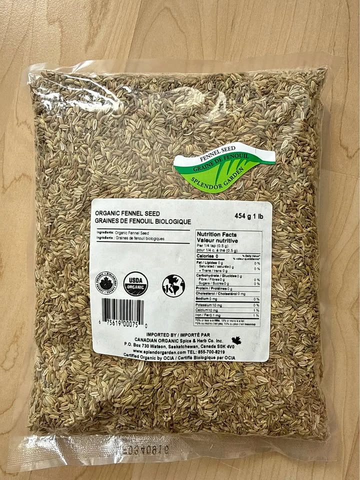NEW & SEALED 1lb Organic Fennel Seeds – Splendor Garden (454g)