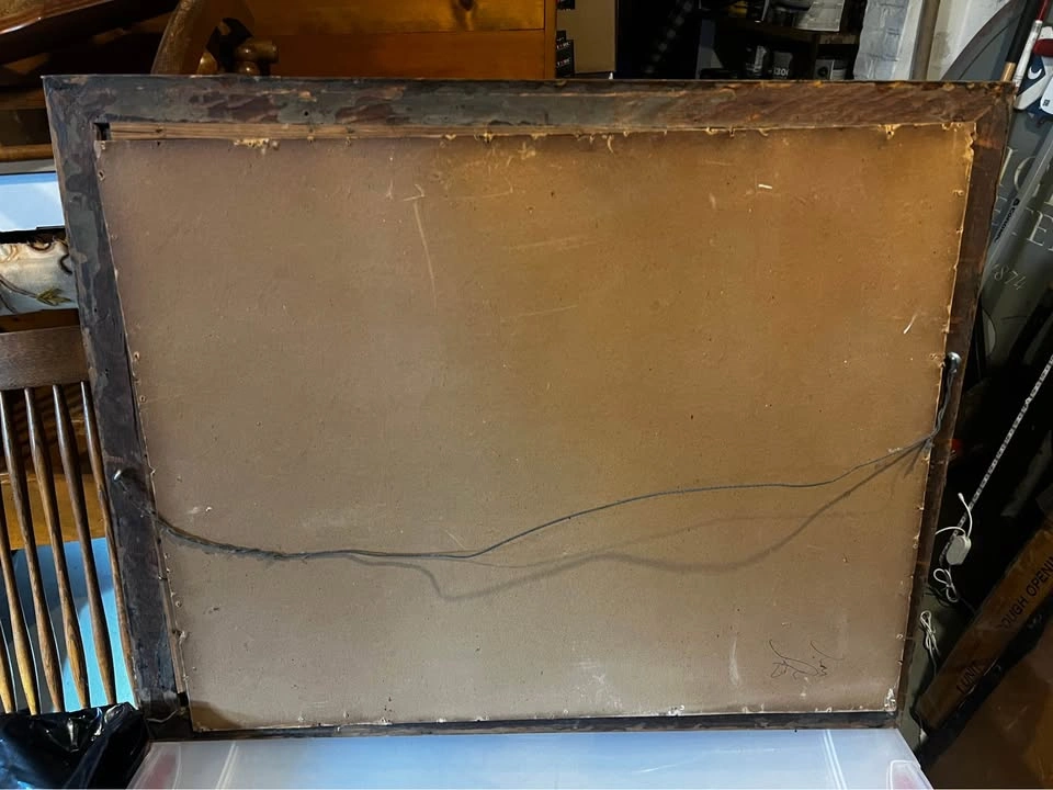 Antique Leaded Beveled Mirror 25.5" tall x 31.5" wide - photo 3