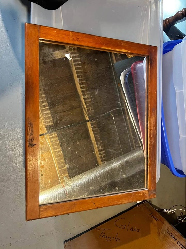 Antique Leaded Mirror from Wheaton College