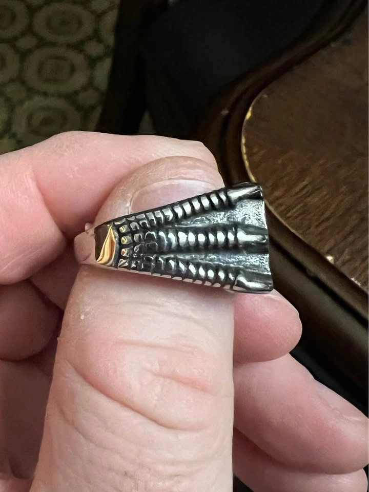 Retro Number 13 Stainless Steel Ring - photo 3