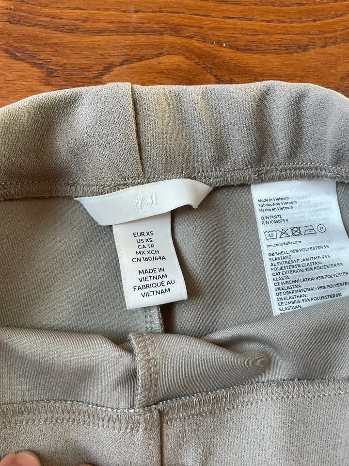 Flared Pants - Grey/Beige XS - photo 2