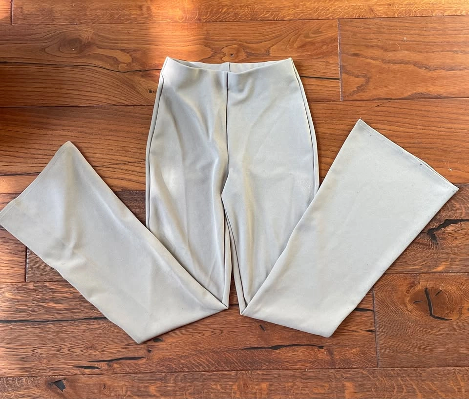 Flared Pants - Grey/Beige XS - photo 3