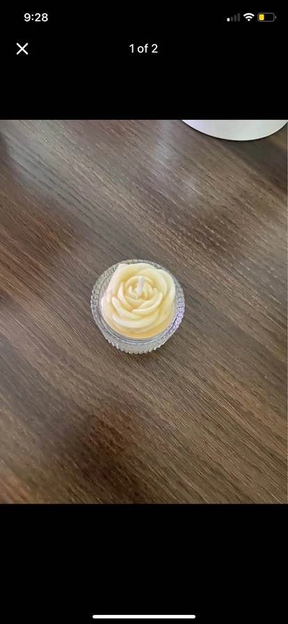Rose Soy Candle 🕯️ Perfect for Bridal Showers, Baby Showers - photo 2