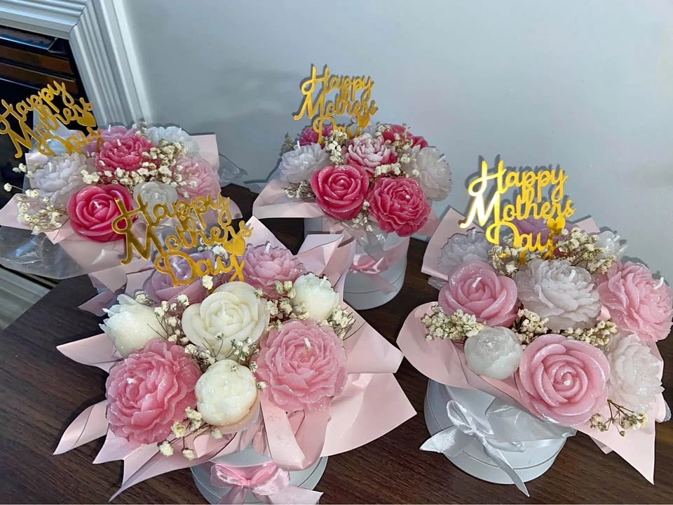 Handmade candle flower bouquets 🌸🕯️ A forever bouquet that never - photo 2